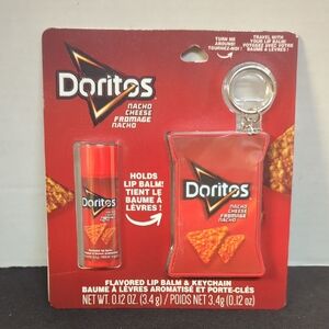 Doritos Nacho Cheese Lip Balm And Keychain Holder NEW 2023 Official